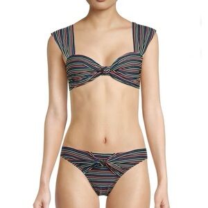 Juniors No Boundaries Lurex Rib Knit Stripe Two-Pieces Swimsuit
Size L (11-13)